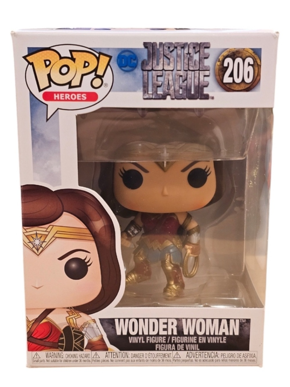 Funko Pop! Heroes DC Justice League Wonder Woman #206 Vinyl Figure